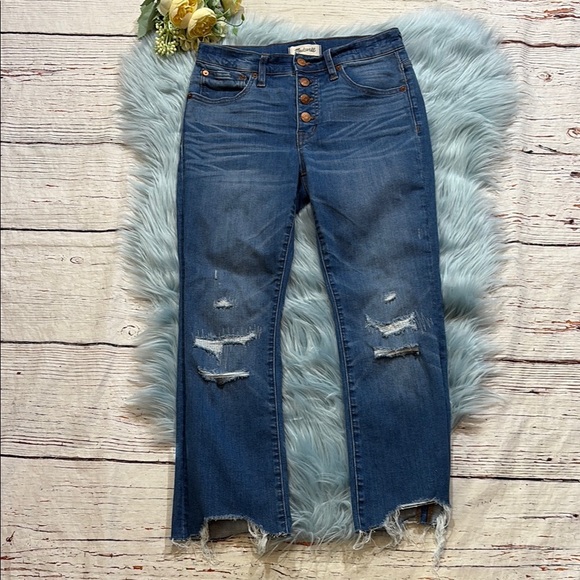 Madewell Cali Demi-Boot Jean in Bronson Wash sz 26 - Picture 2 of 11